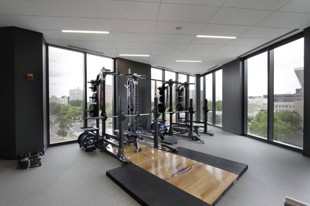 The Student Fitness Center features top-of-the-line facilities.
