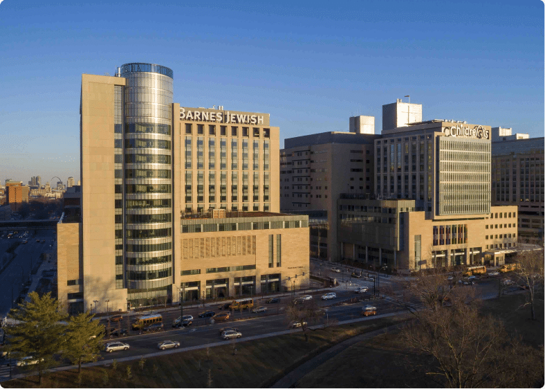 view of barnes jewish hospital