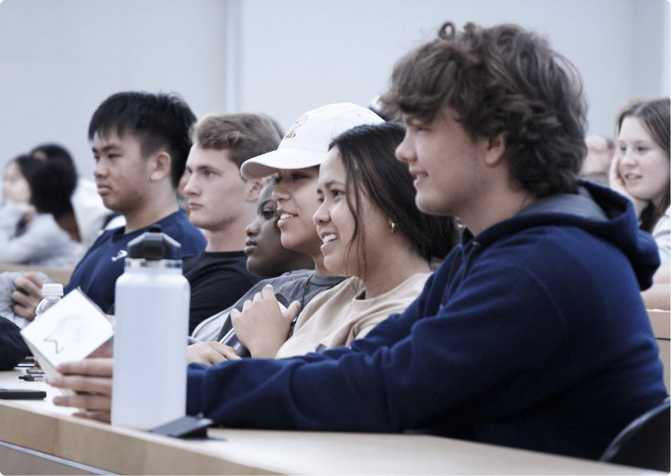First Year Students Sitting during lecture