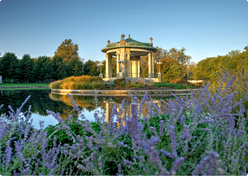 Forest Park bandstand in St. Louis, Missouri