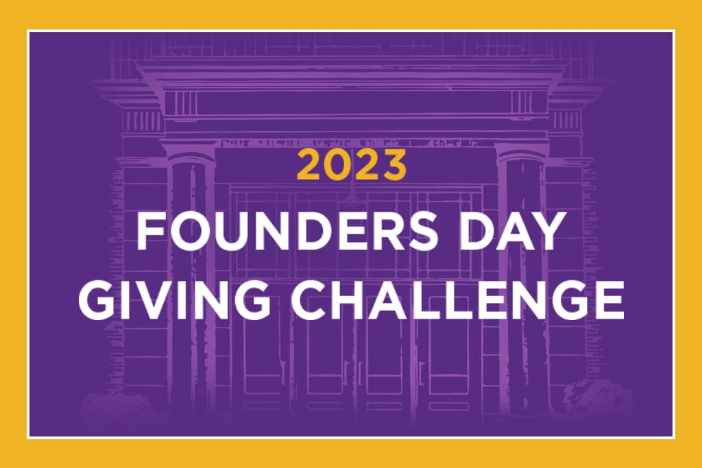 Founders Day Giving Challenge graphic