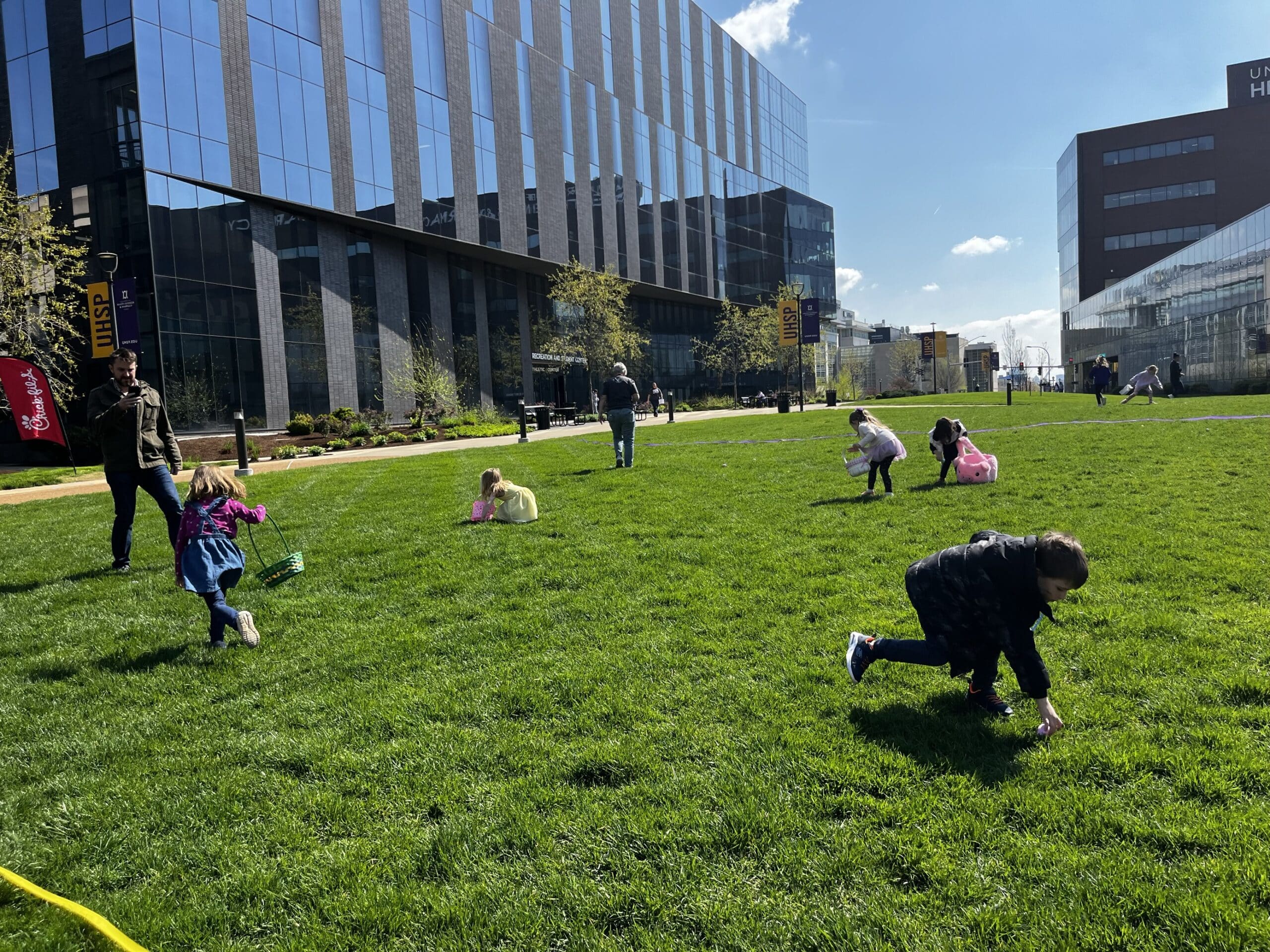 2025 Egg hunt on the Quad