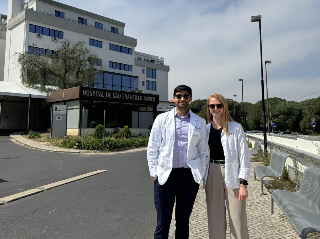 Allison Wakefield and Vyom Modi on rotation in Portugal