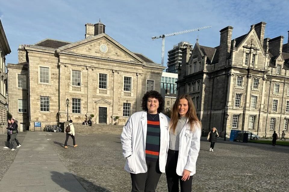 St. Louis College of Pharmacy at UHSP students visiting Trinity College as a part of their P4 rotations.