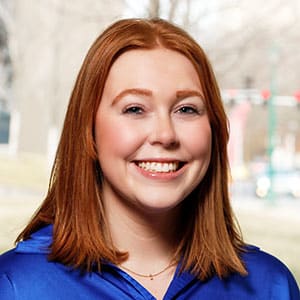 Headshot of admissions representative Kate Gerdsen