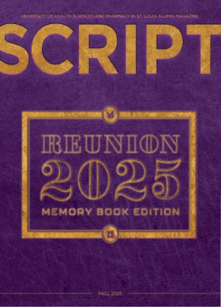 cover of the fall 2025 issue of script magazine featuring "Reunion 2025 Memory Book Edition"